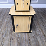 4-Sided Wood Floor Display Storage Holds 72-Pair Sunglass Readingglass 15x15x68"