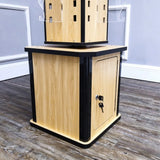 4-Sided Wood Floor Display Storage Holds 72-Pair Sunglass Readingglass 15x15x68"