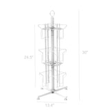 12 Vertical Pockets White Display, Greeting Post Card Christmas Holiday