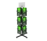 FixtureDisplays? 14 X 14 X 30 12 Vertical Pockets Spinning Greeting/Post Card Rack 11702 Black