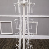 10 Tiered Greeting Card Rack for Floor, 40 Pockets, with Sign Clip, Rotating