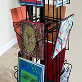 24 Pocket 5.5 Wide Pocket (Fits 5x7) Vertical Greeting Card Display