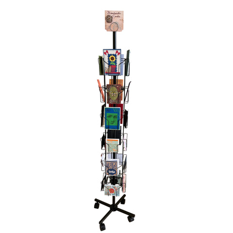 24 Pocket 5.5 Wide Pocket (Fits 5x7) Vertical Greeting Card Display