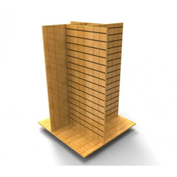 Slatwall Four Way Display Gondola Rack 11709 10