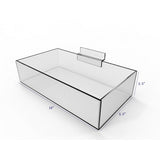 Slatwall Clear Acrylic Bin 11709 15B