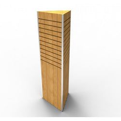 Slatwall Three Sided Merchandiser Display Information Kiosk Stand 11709 9 3S