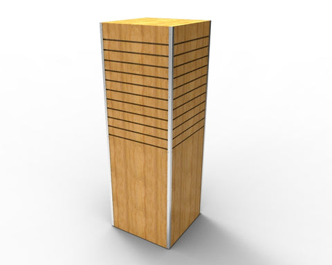 Slatwall Four Sided Merchandiser Display Information Kiosk Stand 11709 9 4S 90Day Lead Time