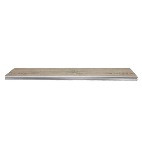 FixtureDisplays® 10PK 48" X 7" Wood-Look Planks Luxury Chiselled Wood Grain Vinyl Flooring Tiles Interlocking Flooring  23 Square Feet Make to Order 90 Days Lead Time 117TUPELOVINYL FLOORING-10PK