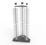 DVD, CD, BlueRay, Literature,Greeting Card Postcard Rack Display High Capacity 96 Adjustable Pockets 5.1 to 10.6 Wide, up to 8 Tall Cards 11876