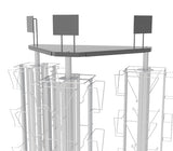DVD, CD, BlueRay, Literature,Greeting Card Postcard Rack Display High Capacity 96 Adjustable Pockets 5.1 to 10.6 Wide, up to 8 Tall Cards 11876