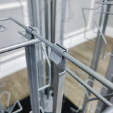 DVD, CD, BlueRay, Literature,Greeting Card Postcard Rack Display High Capacity 128 Adjustable Pockets 5.1 to 10.6 Wide, up to 8 Tall Cards11877