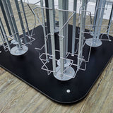 DVD, CD, BlueRay, Literature,Greeting Card Postcard Rack Display High Capacity 128 Adjustable Pockets 5.1 to 10.6 Wide, up to 8 Tall Cards11877