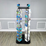 DVD, CD, BlueRay, Literature,Greeting Card Postcard Rack Display High Capacity 128 Adjustable Pockets 5.1 to 10.6 Wide, up to 8 Tall Cards11877
