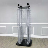 DVD, CD, BlueRay, Literature,Greeting Card Postcard Rack Display High Capacity 128 Adjustable Pockets 5.1 to 10.6 Wide, up to 8 Tall Cards11877