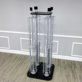 DVD, CD, BlueRay, Literature,Greeting Card Postcard Rack Display High Capacity 128 Adjustable Pockets 5.1 to 10.6 Wide, up to 8 Tall Cards11877