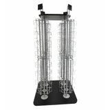 DVD, CD, BlueRay, Literature,Greeting Card Postcard Rack Display High Capacity 128 Adjustable Pockets 5.1 to 10.6 Wide, up to 8 Tall Cards11877
