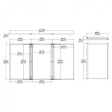 54w Tabletop Velcro Display Board, Double Sided   Black & Gray 119022