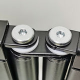 54w Tabletop Velcro Display Board, Double Sided   Black & Gray 119022