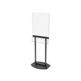 Acrylic Clear Plexiglass Poster Metal Floor Stand 22X28 with 5 Pocket Adjustable Brochure Holder 119050
