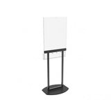 Acrylic Clear Plexiglass Poster Metal Floor Stand 22X28 with 5 Pocket Adjustable Brochure Holder 119050