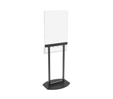 8.5 x 11 Acrylic Sign Holder for Tabletops, Bottom Insert, T-style - Clear 19050