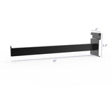 12 Metal Gridwall Faceout Hook   Black 119070