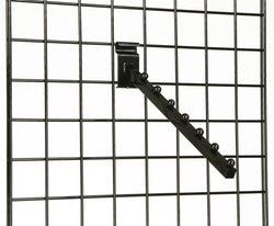 16 Metal 7 Ball Waterfall Hook for Gridwall   Black 119071