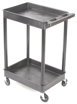 38 Plastic Utility Cart, 2 Trays   Gray 119121