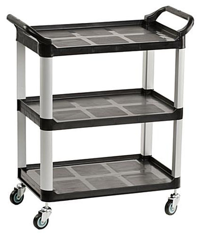 32w Bus Cart, 3 Shelves   Black 119127