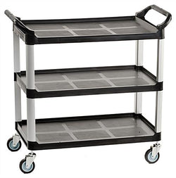 40w Bus Cart, 3 Shelves   Black 119128
