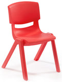 12 Children's Chairs, Set of 10, Stackable   Red 119174