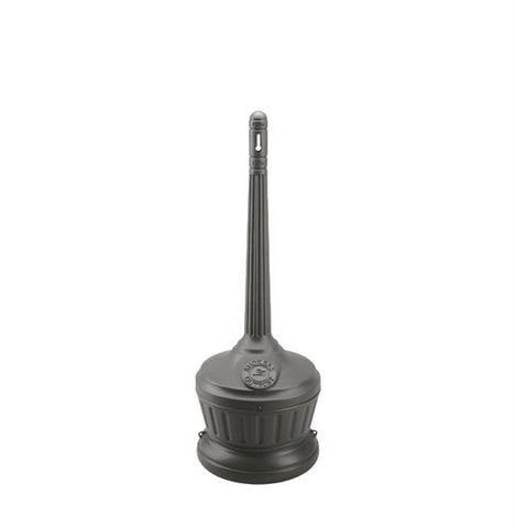 42 Outdoor Ashtray w/ Lift out Pail, Round Base   Black 119189