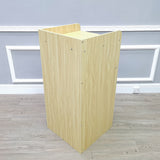 39.5X20X20" Black Fast Food Trash Bin Receptacle w/Hinged Door Recessed Tray Top 119231