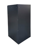 Restaurant Trash Bin Fast Food Garbage Receptacle Tray Holder Up To 36 Gallons 119232-BLACK