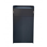 Restaurant Trash Bin Fast Food Garbage Receptacle Tray Holder Up To 36 Gallons
