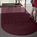 6 x 7 Entry Mat with One Semi Circle End   Maroon 119246