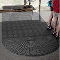 6 x 7 Entry Mat with One Semi Circle End   Gray 119247