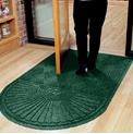 4 x 5.9 Entry Mat with One Semi Circle End   Green 119251