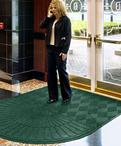 3 x 5.5 Entry Mat with One Semi Circle End   Green 119259