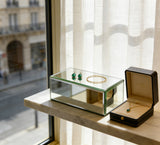 10.25x4.25x3.5 Rectangular Glass Mirror Risers 6 sided 11926 1