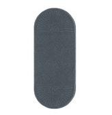 3 x 7.1 Entry Mat with Rounded Ends   Gray 119291