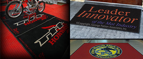 3¡¯ x 5' Custom Entry Mat w/ Logo Printing   Choice of Background & Logo Colors