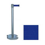 39 Gray Stanchion Post with 7.5' Retractable Belt   Blue 119330