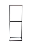 Poster Stand for Floor, Top Insert, 2 Sided, with Floor Levelers   Black