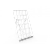 6 Tiered 18w Wire Display Rack for Tabletops, 2.5 Open Shelves, with Heade