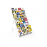 6 Tiered 18w Wire Display Rack for Tabletops, 2.5 Open Shelves, with Heade