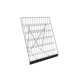 FixtureDisplays 6-Tiered Black Wire Display Rack 25.0 x 24.3 x 20.0 for Tabletops, 2.5 Open Shelves, Greeting Card, Book, Craft, CD, DVD 119355
