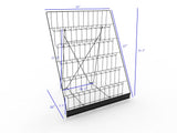 Metal Gridwall Towers, Set of (2), Includes (12) Baskets   Black 19355