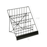 4 Tier Wire Display Rack Literature Brochure Magazine Stand Book Tabletop Rack