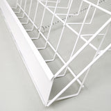 4Tier 18X16X14 Wire Display Rack Literature Greeting Card Magazine Book Tabletop 119361-WHITE